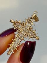 Antique Gold Cross Pendant