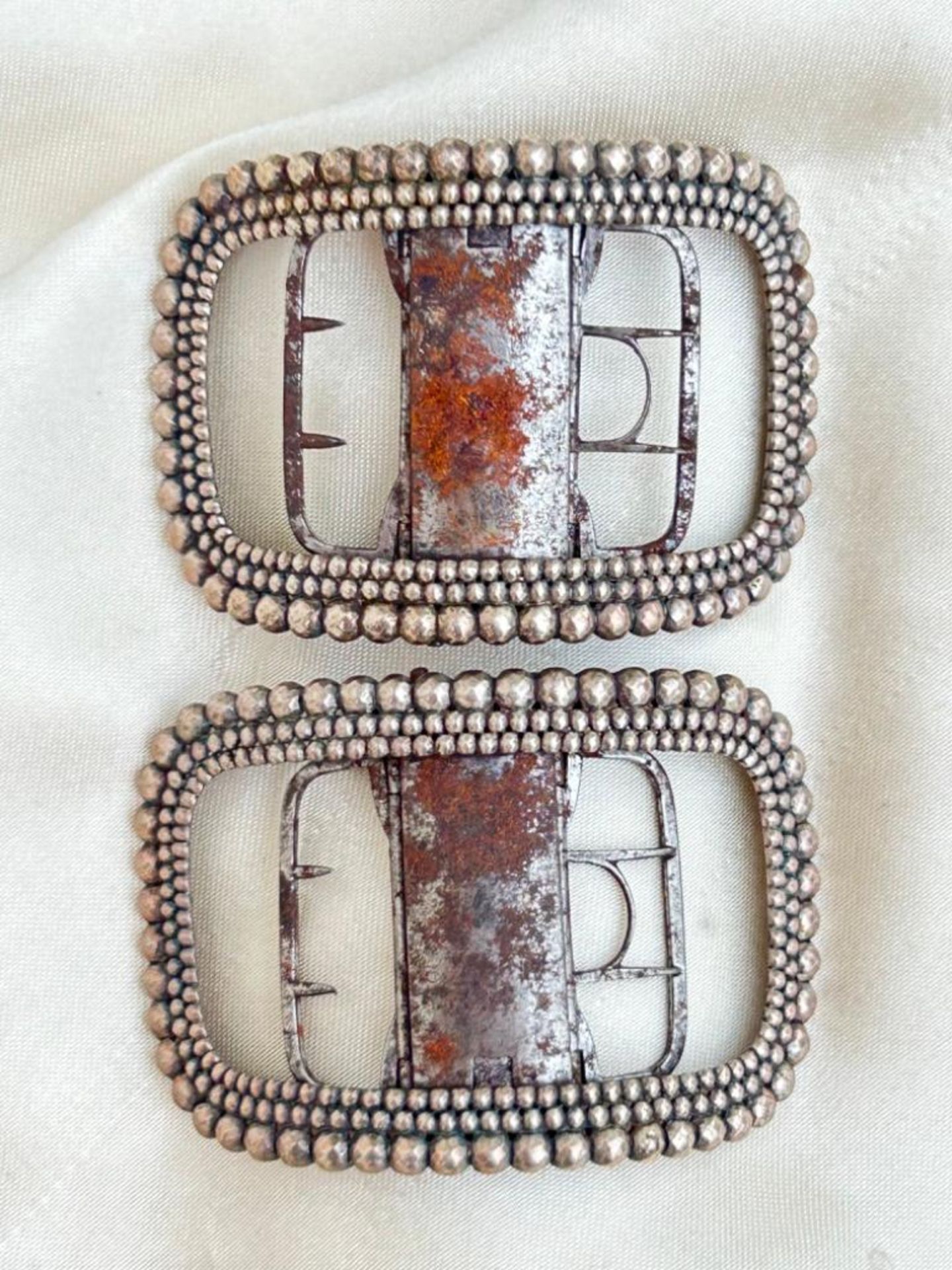 Pair of Georgian Cut Steel Large Buckles