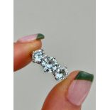 3.5 Carat Diamond 3 Stone Ring in Platinum