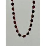 Antique Garnet Riviere Necklace