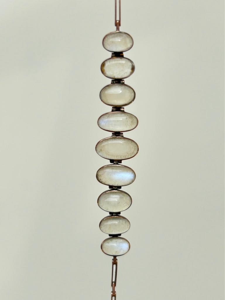 Antique Moonstone Gold Bracelet - Image 4 of 5