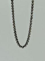 Antique Silver Paste Riviere Necklace