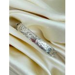 Antique Silver Bangle Bracelet