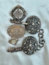 Mixed Lot of Antique Silver Brooches