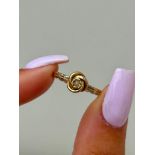 Sweet 9ct Gold Pearl Ring