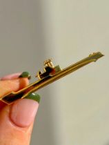 Antique Boxed Gold Submarine WW1 Brooch