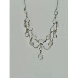 Moonstone Silver Necklace