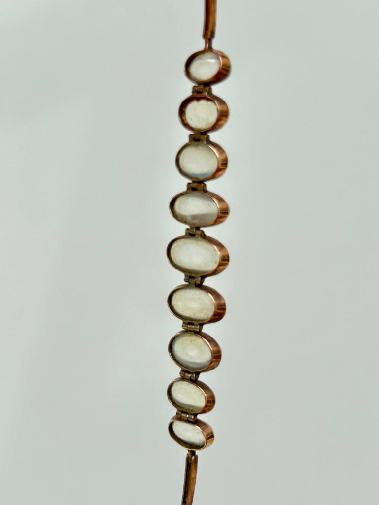Antique Moonstone Gold Bracelet - Image 5 of 5