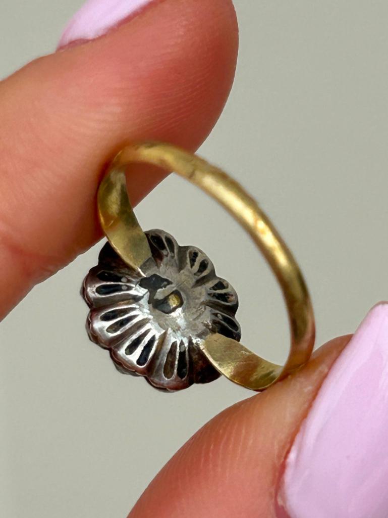 Georgian Era Gold Cluster Ring - Image 7 of 8