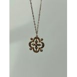 Antique 15ct Pearl Pendant on 9ct Gold Chain