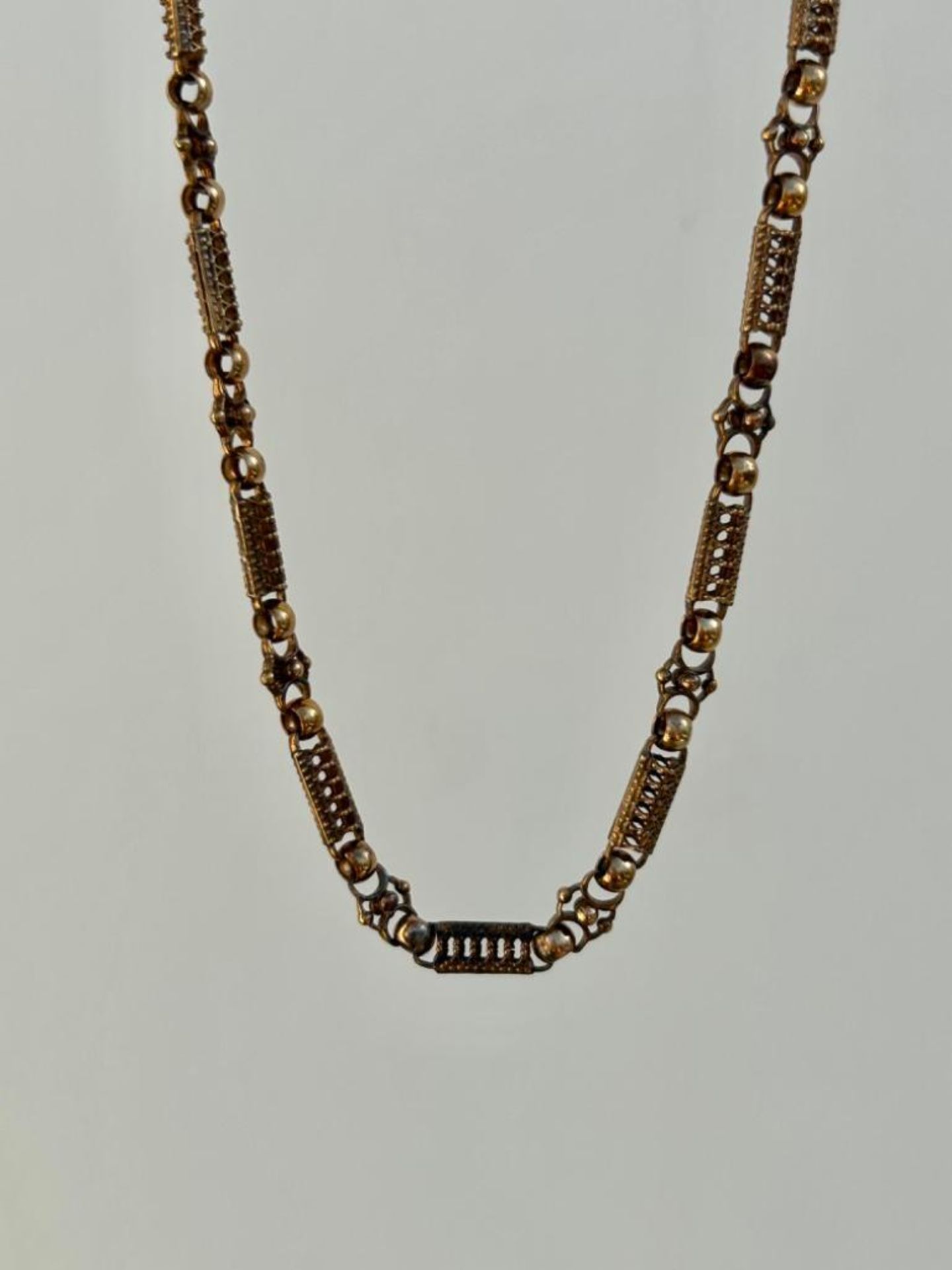 Unusual Link Solid 9ct Gold Chain Necklace