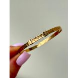 9ct Gold Metal Core Bangle Bracelet