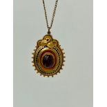 Antique Large Pendant on Chain