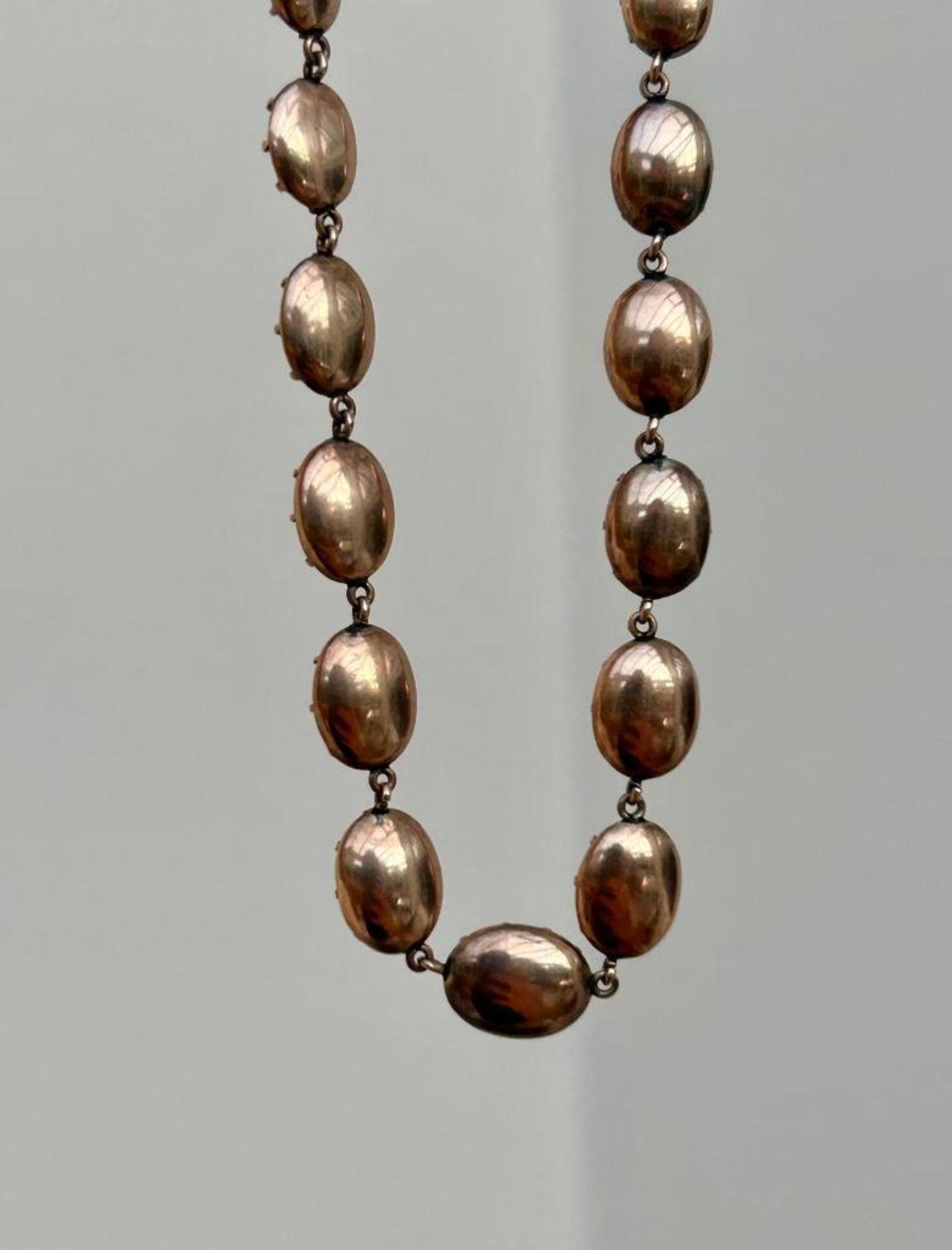 Georgian Flat Cut Garnet Necklace & Earrings Set the most exquisite Georgian garnet jewellery set - Image 3 of 4