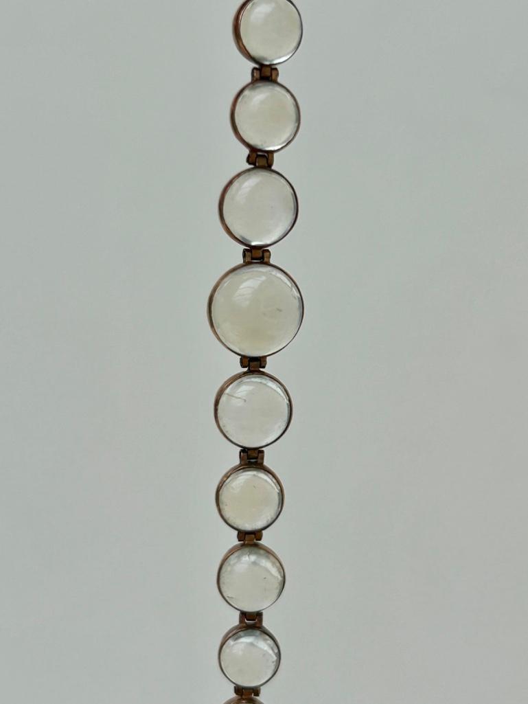 Wonderful Antique Moonstone Bracelet with Barrel Clasp - Image 5 of 10