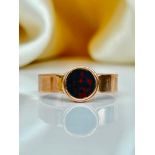 Antique 9ct Gold Bloodstone Ring