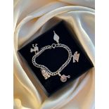 Sweet Silver Charm Bracelet