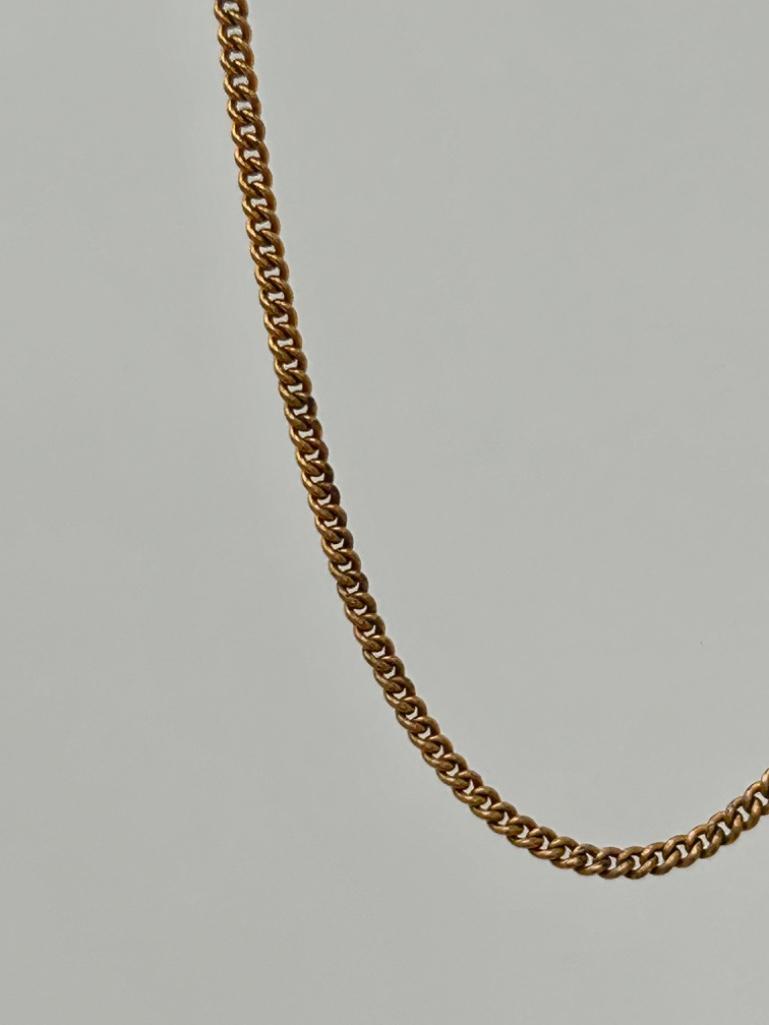 Vintage Rolled Gold Necklace with Barrel Clasp - Image 3 of 5