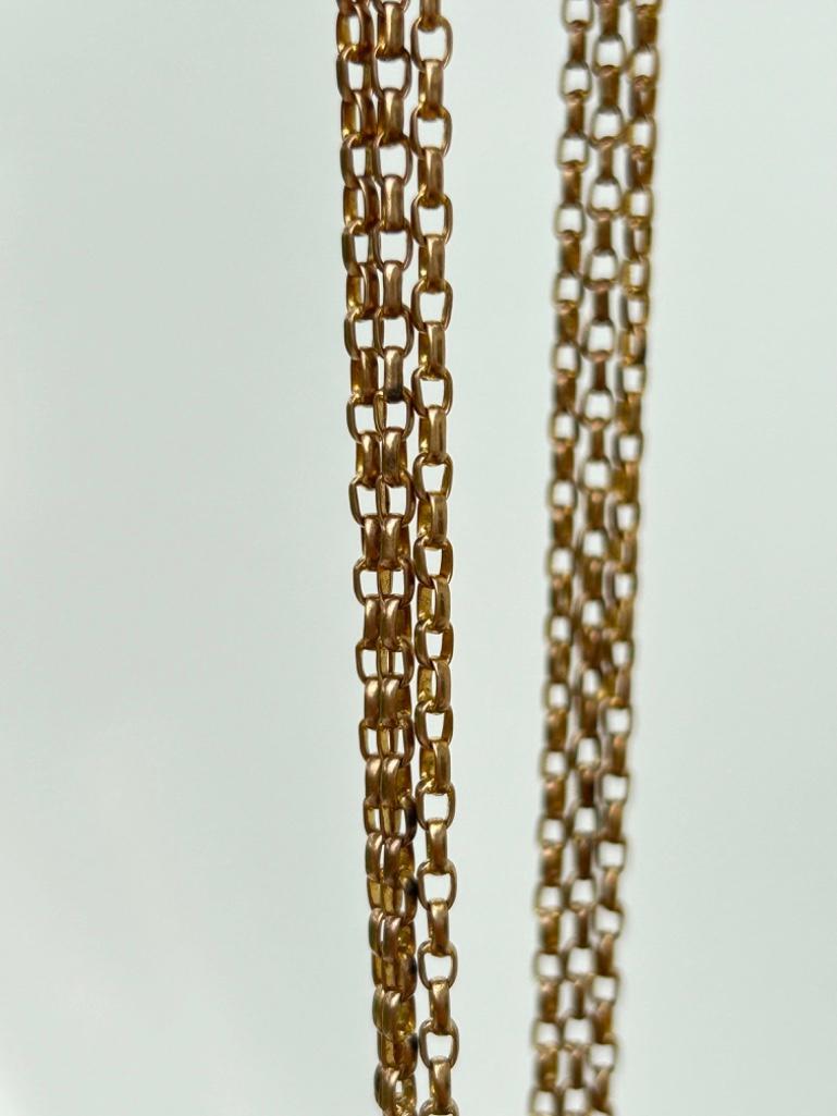 Antique Longguard Chain Necklace with DogClip - Image 4 of 5