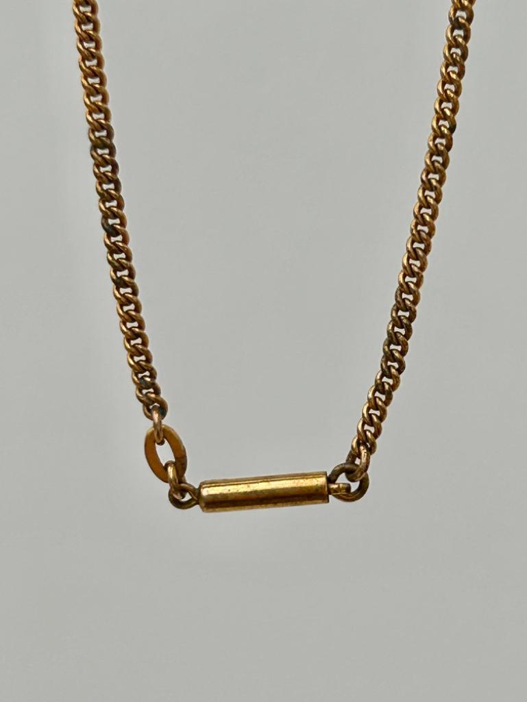 Vintage Rolled Gold Necklace with Barrel Clasp - Image 5 of 5