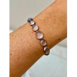 Wonderful Antique Moonstone Bracelet with Barrel Clasp