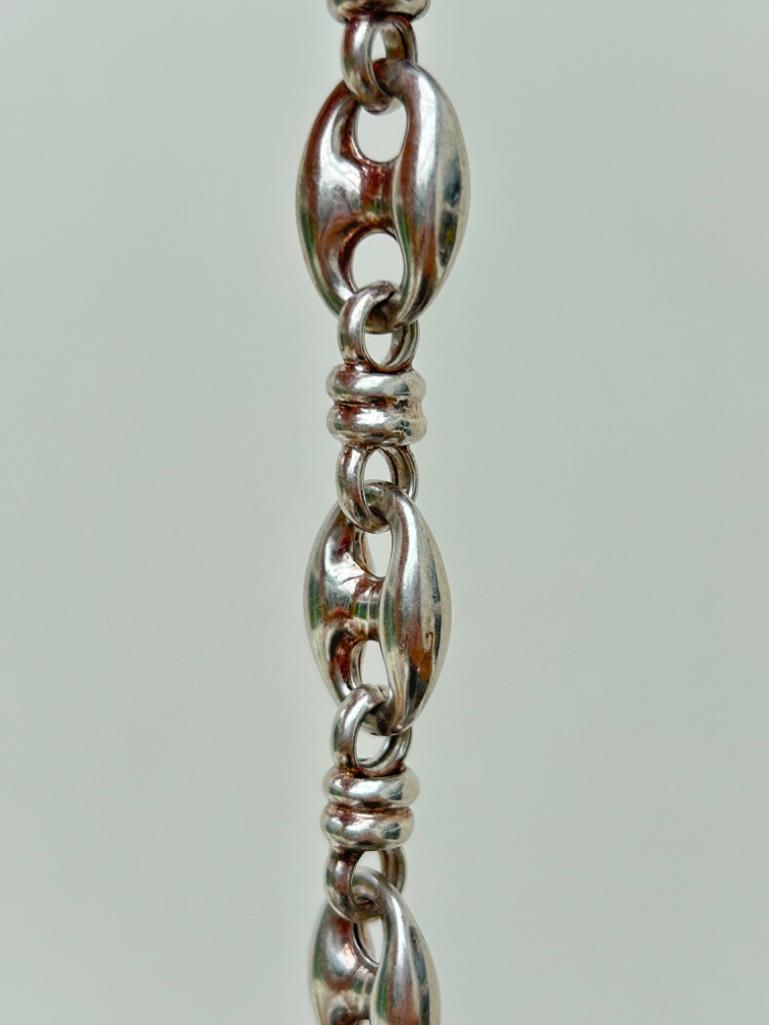 Chunky Sterling Silver Mariner Link Bracelet - Image 8 of 8