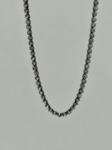 Wonderful Paste Riviere Necklace Silver