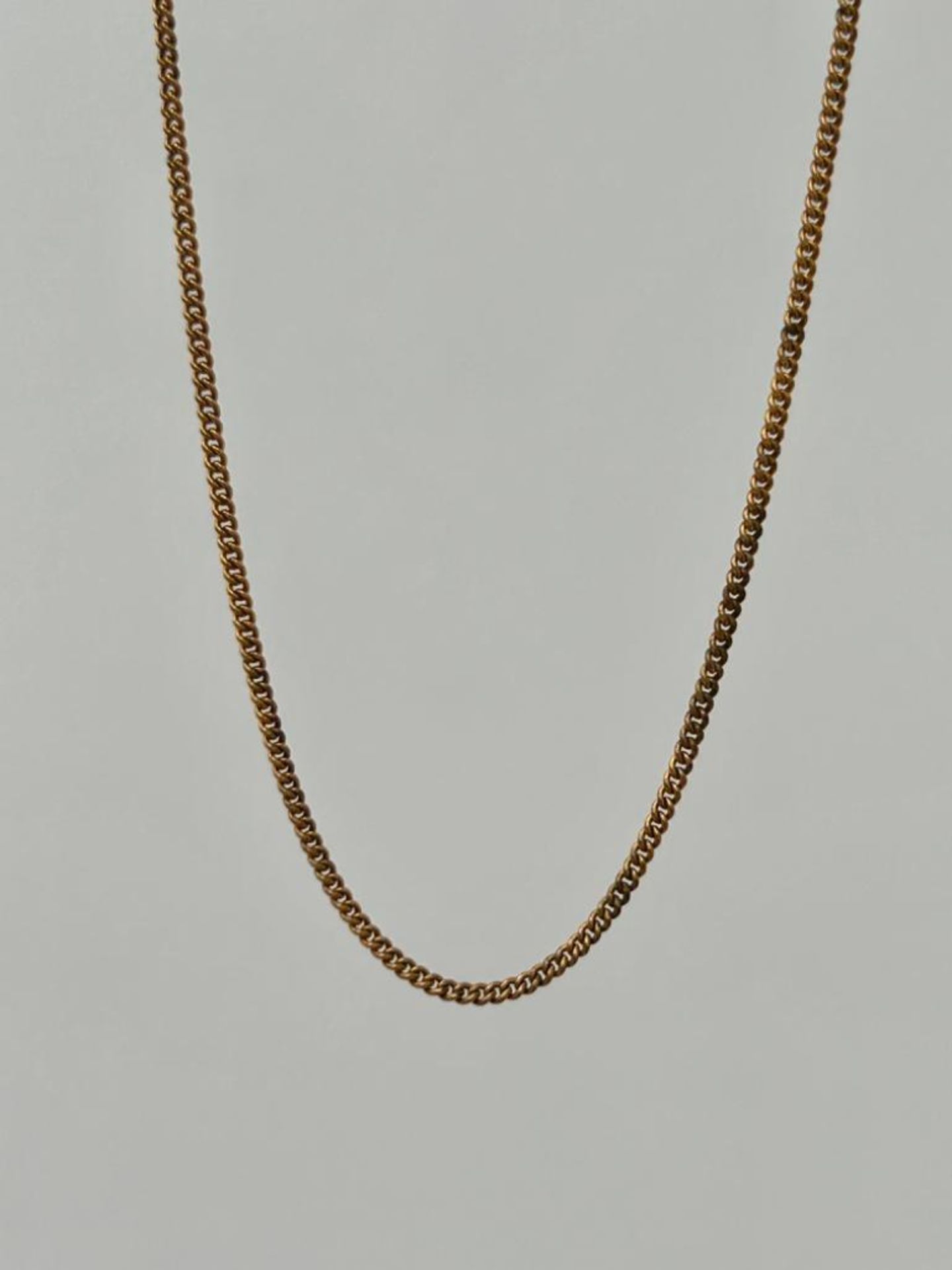 Vintage Rolled Gold Necklace with Barrel Clasp