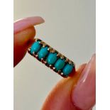 Sweet 9ct Yellow Gold Turquoise Ring