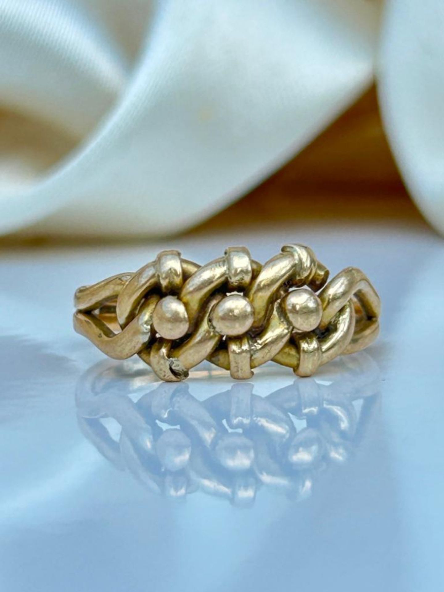 Chunky Antique Gold Keeper Ring
