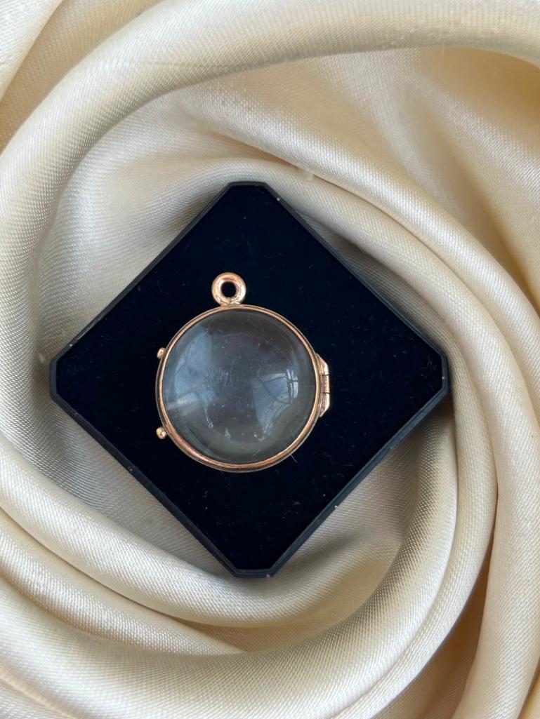 Antique Pool of Light Crystal Locket Pendant - Image 4 of 4