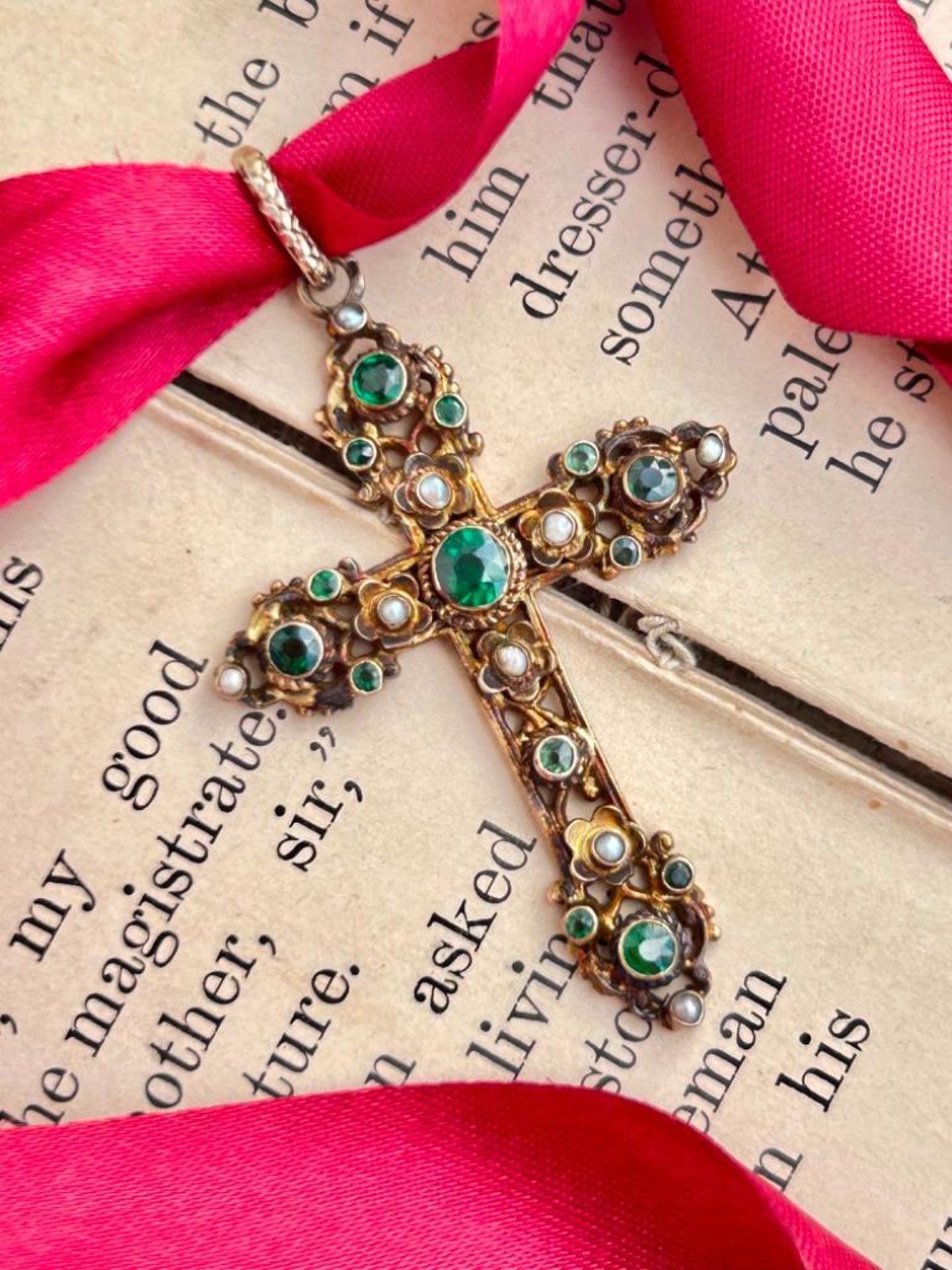 Wonderful Antique Cross Pendant - Image 6 of 7