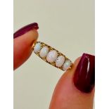 Gold Opal 5 Stone Ring