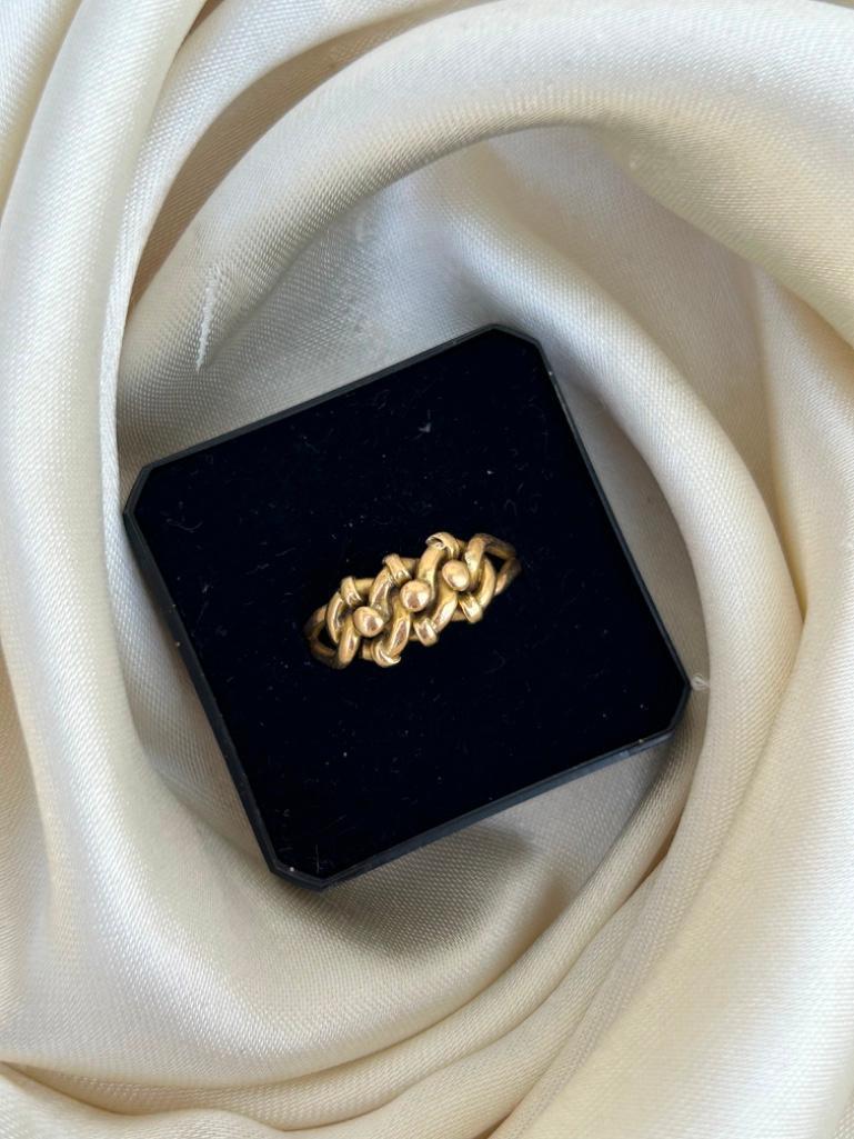 Chunky Antique Gold Keeper Ring - Image 5 of 6