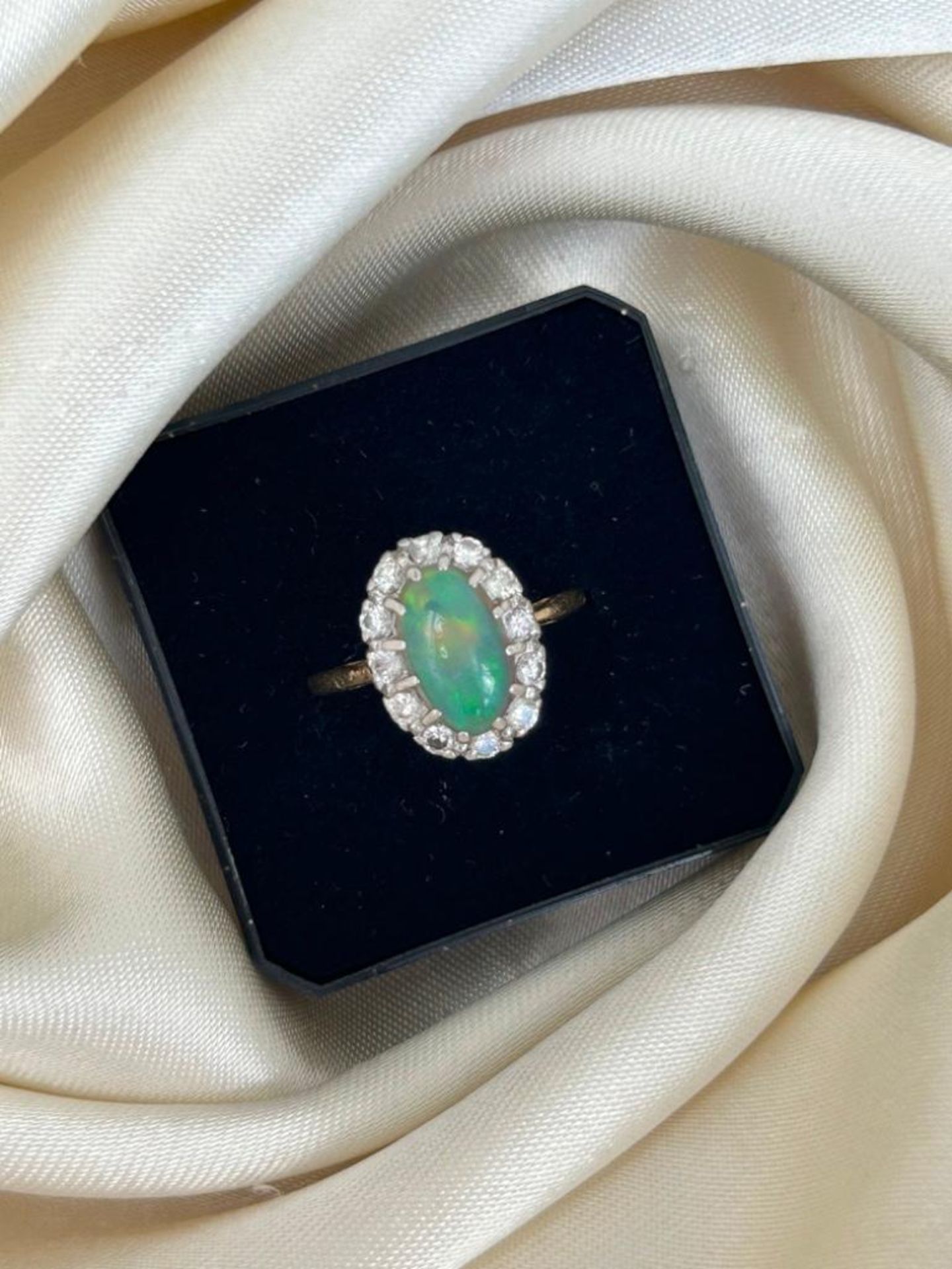 Antique Gold Opal and Diamond Ring - Image 8 of 8