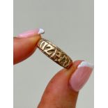 Gold MIZPAH Band Ring