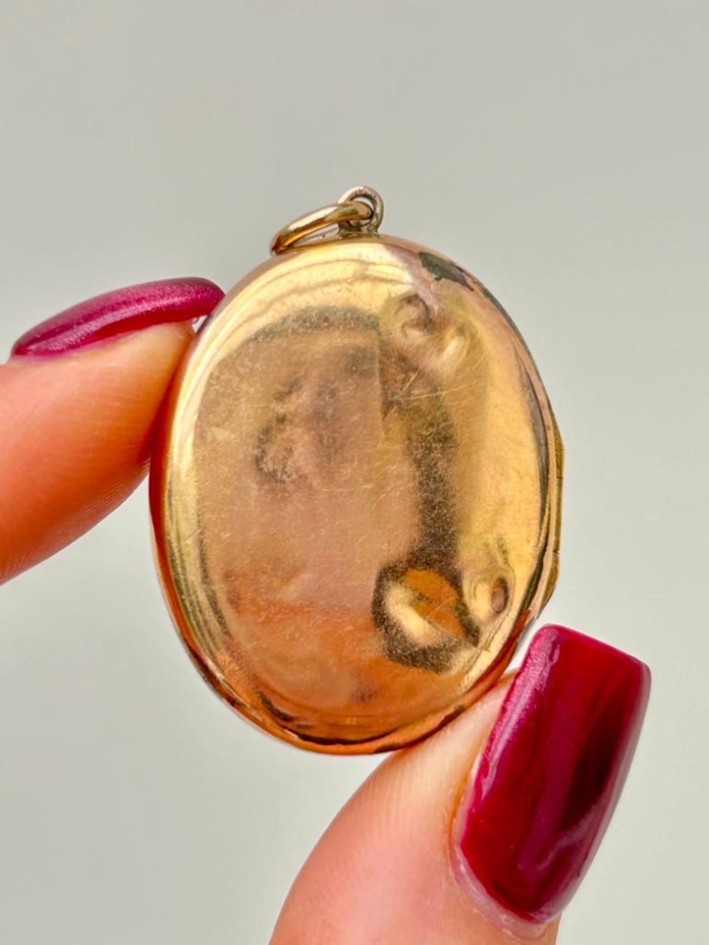 Antique 15ct Yellow Gold Turquoise and Pearl Locket Pendant - Image 4 of 4