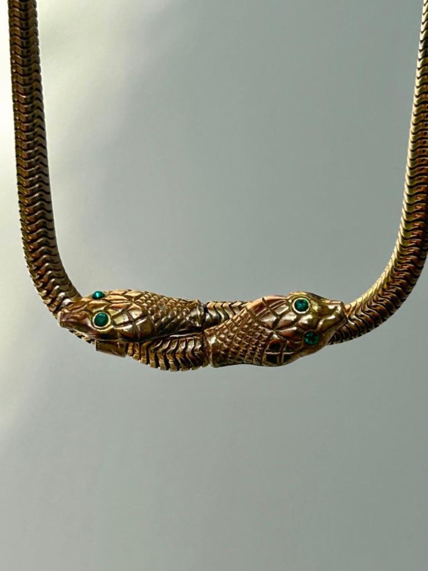 Double Headed Snake Necklace - Image 5 of 7