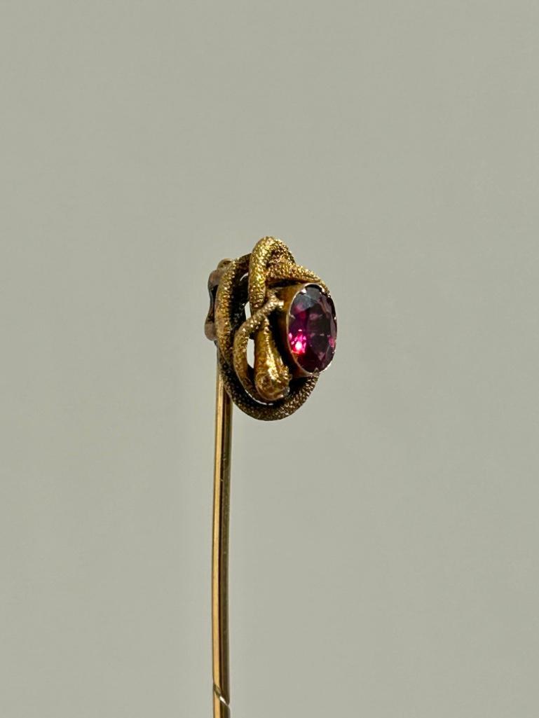 Antique Boxed Gold Stick Pin Brooch - Image 3 of 7
