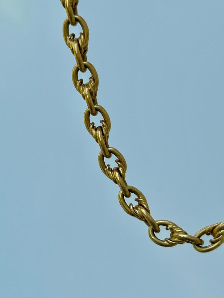 Victorian 18ct Gold Plated Albert Chain - Image 3 of 4
