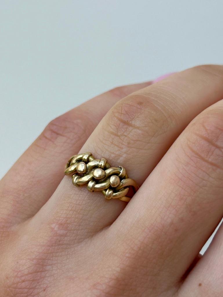 Chunky Antique Gold Keeper Ring - Image 3 of 6