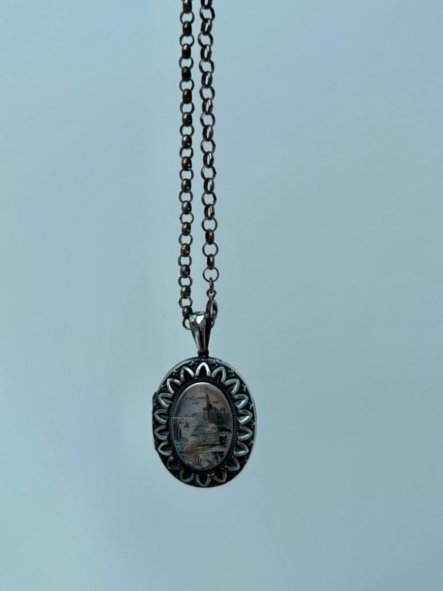 Victorian Aesthetic Locket and Chain Necklace Set - Image 3 of 5