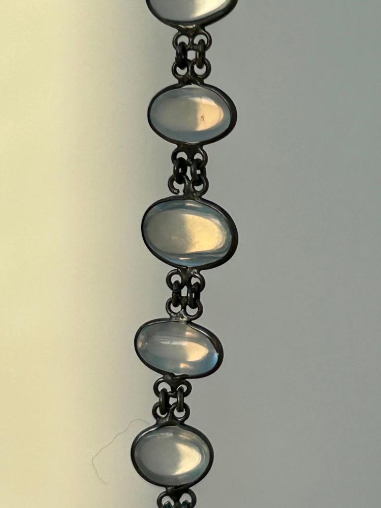 Antique Moonstone Bracelet - Image 2 of 8