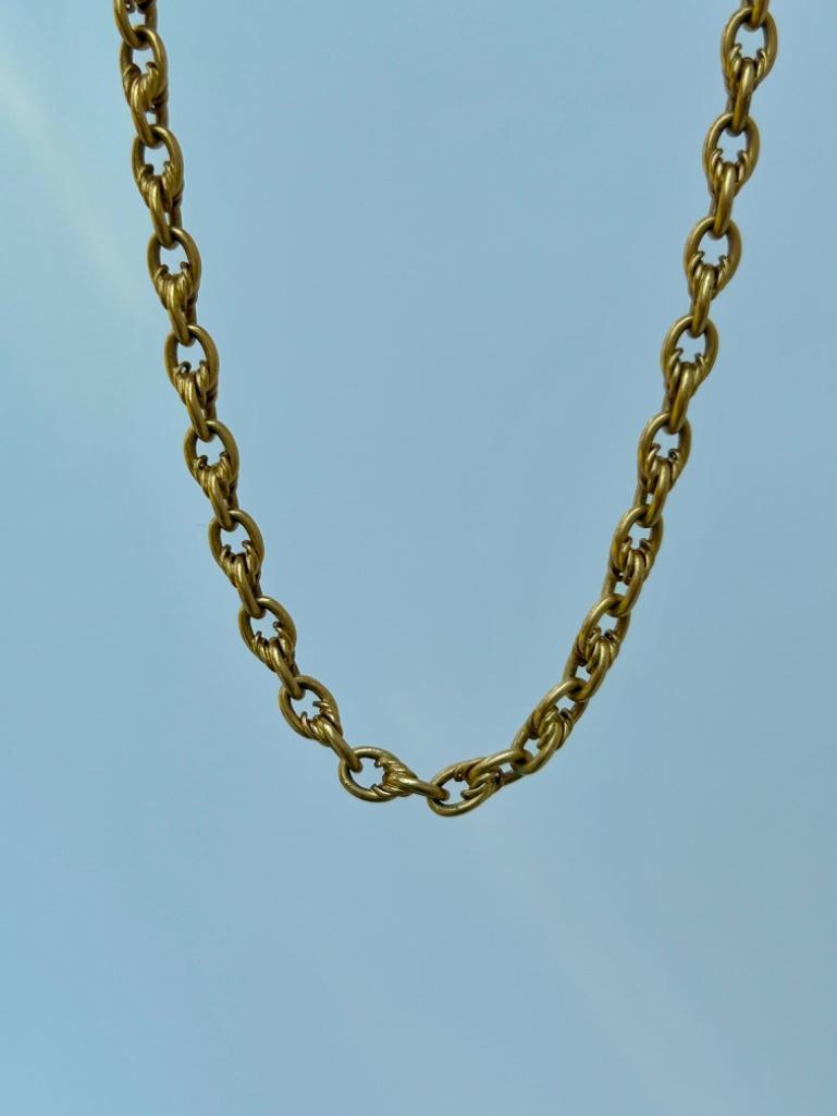 Victorian 18ct Gold Plated Albert Chain