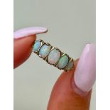 Vintage Chunky Gold Opal 5 Stone Ring