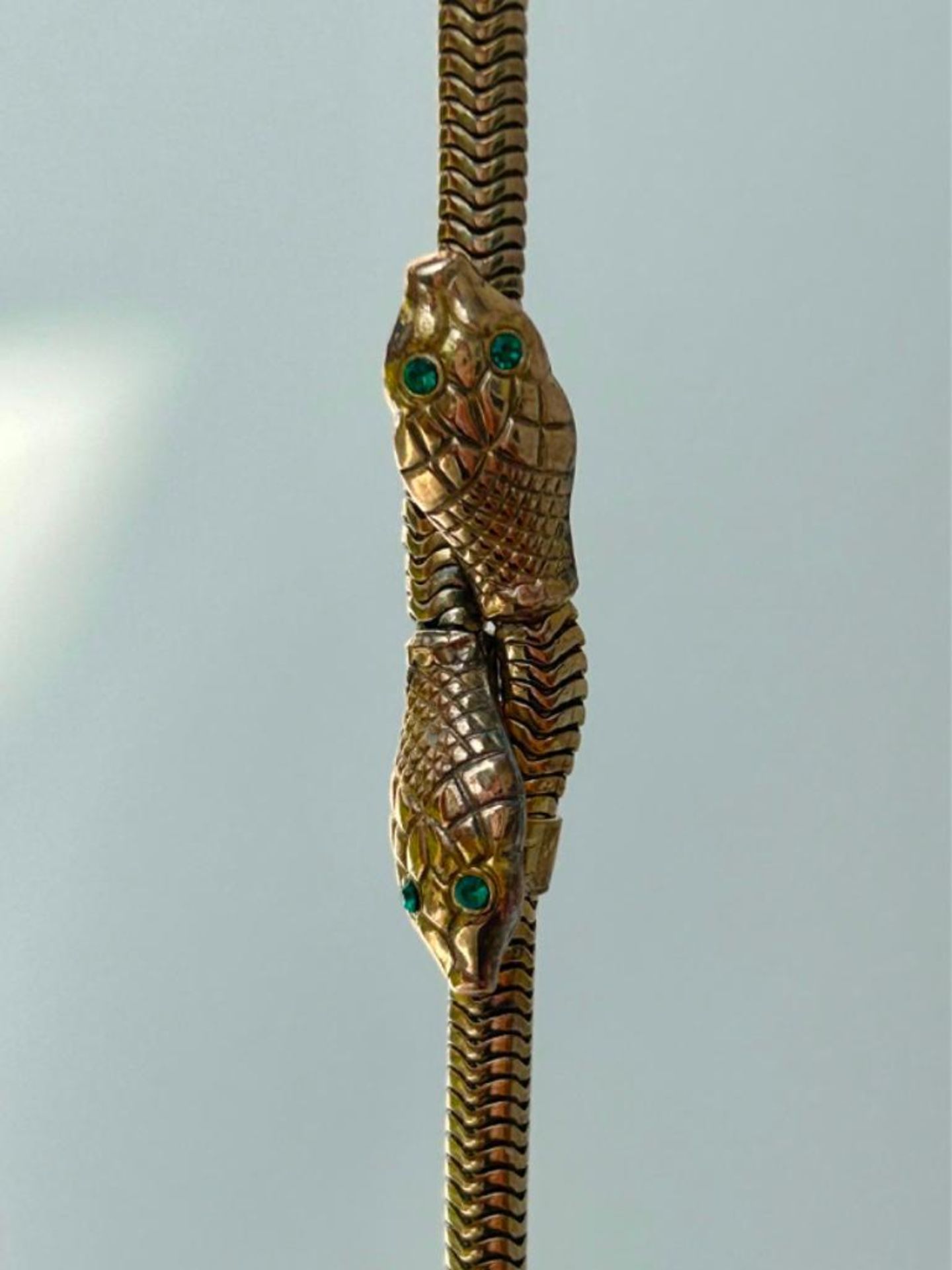 Double Headed Snake Necklace