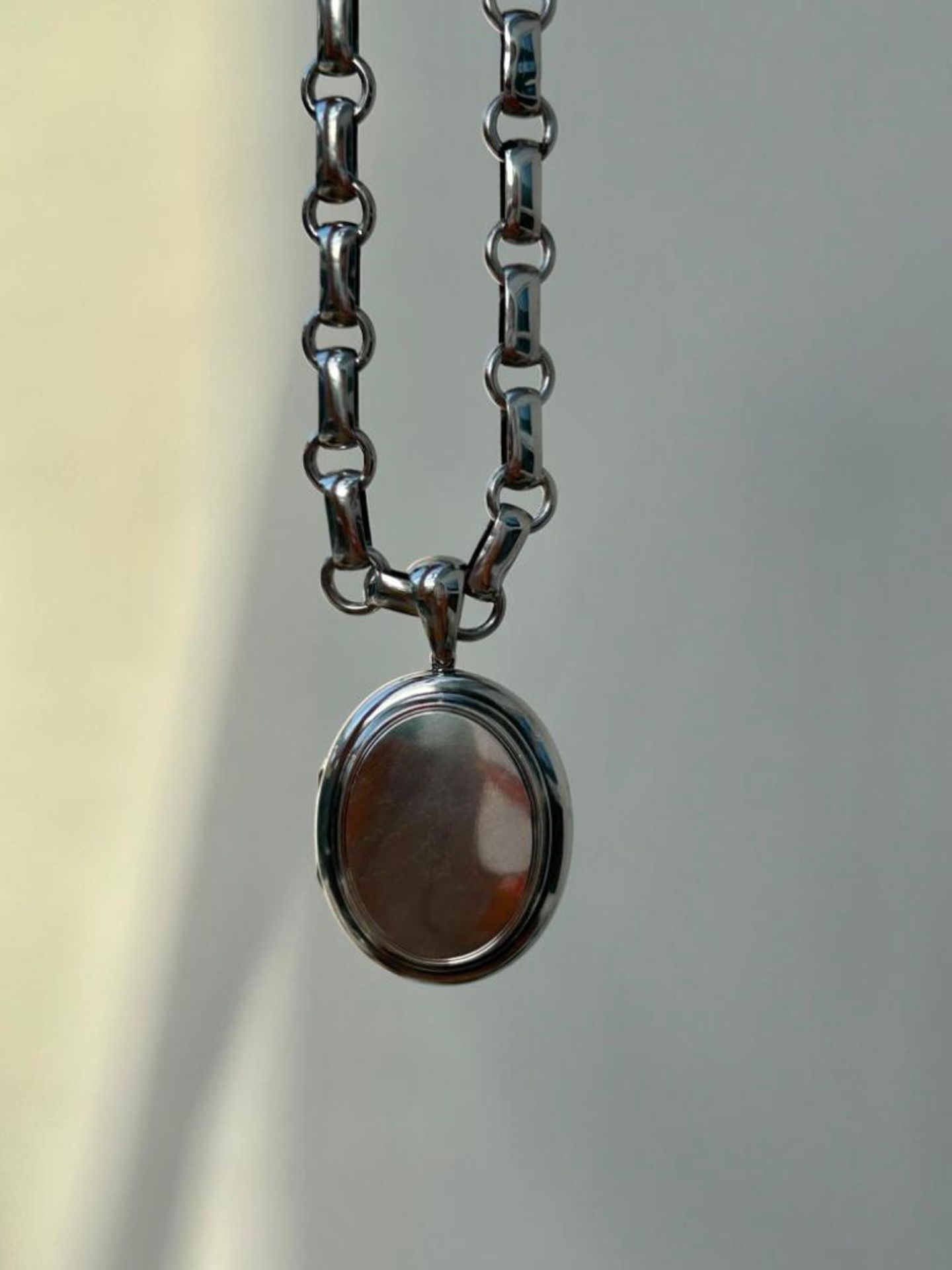 Antique Bookchain and Locket Pendant in Silver - Image 4 of 7