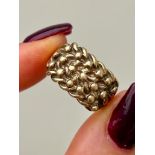 Chunky Keeper Ring in 9ct Gold