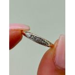 Sweet 9ct Gold Diamond 5 Stone Ring