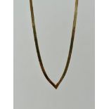 Vintage Herringbone Style Necklace Collar Chain